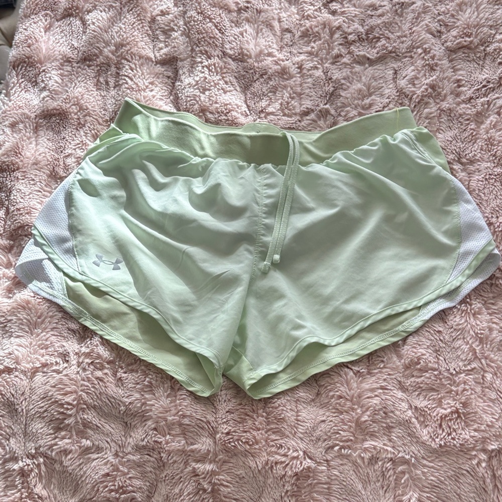 Under Armour Light  Green Running Shorts